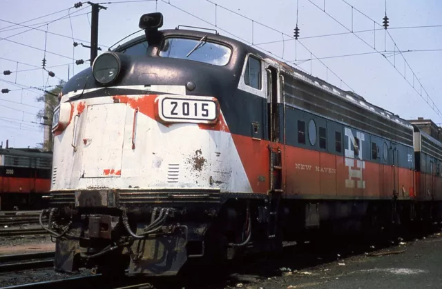 NH NEW HAVEN NYNH&H FL9 2015 with WHITE NUMBER BOARDS in 1968 DUPLICATE SLIDE