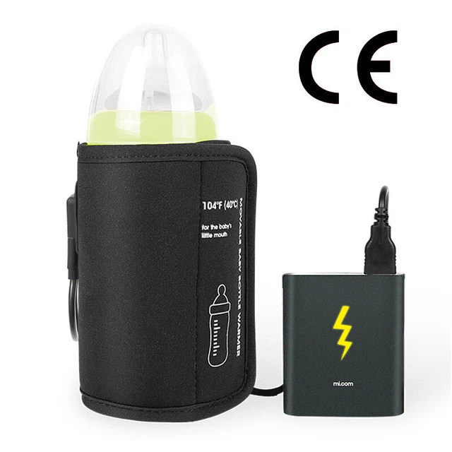 Cochecito calentador de agua con leche USB bolsa aislada biberón de lactancia calentador seguro KAH