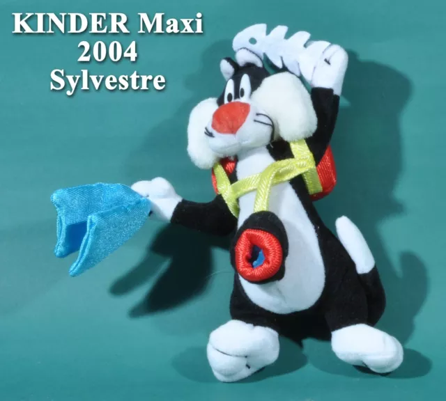 Kinder Maxi Italie 2002, peluche Looney Tunes, Sylvestre plongeur