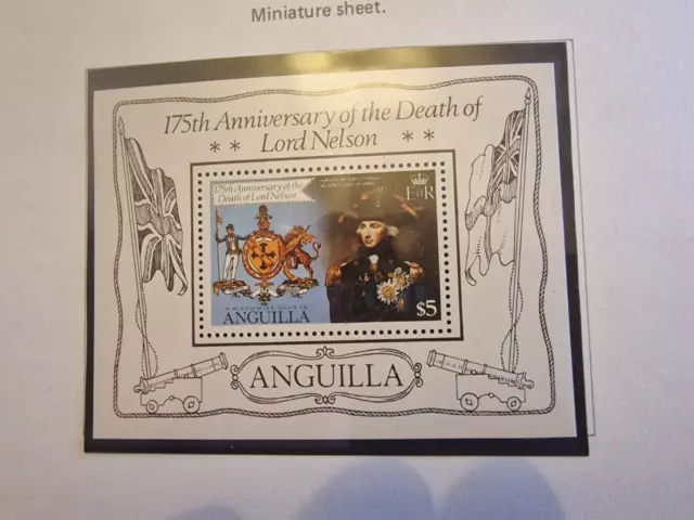 Anguilla 1981 Sg Ms453 175Th Death Anniv Of Lord Nelson Mnh