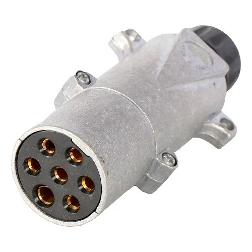 Enchufe HELLA 003831001, 7 pines, contacto de tornillo Din/Iso 1185, metal
