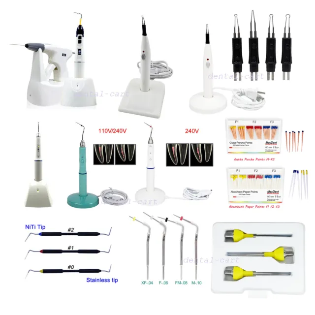 Dental Endo Obturation Heated Pen System/Gutta Percha Cutter/Hand Plugger/Tips
