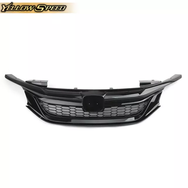 Front Bumper Upper Grill Mesh Grille Fit For 2016 2017 Honda Accord