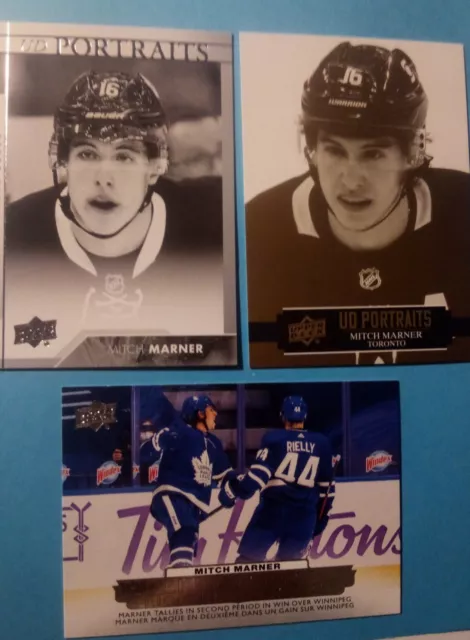 MITCH MARNER Upper Deck 17/18 Portraits, 21/22 Portraits, 22/23 Hockey Triumphs