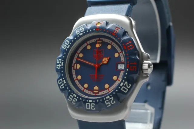 *NEAR MINT* TAG Heuer Formula 1 Professional WA1210 Quartz Blue Dial Men's Watch