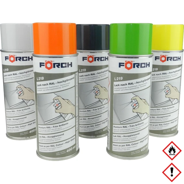 Förch Lack L219 – Hochglänzend RAL 5010 Enzianblau, 400 Ml Sprühdose, Witterungsbeständig