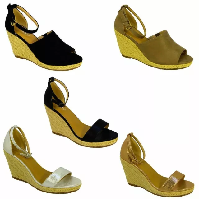 Womens Ladies Chunky Sole Platform Summer Sandals Wedges Platform Shoes Size