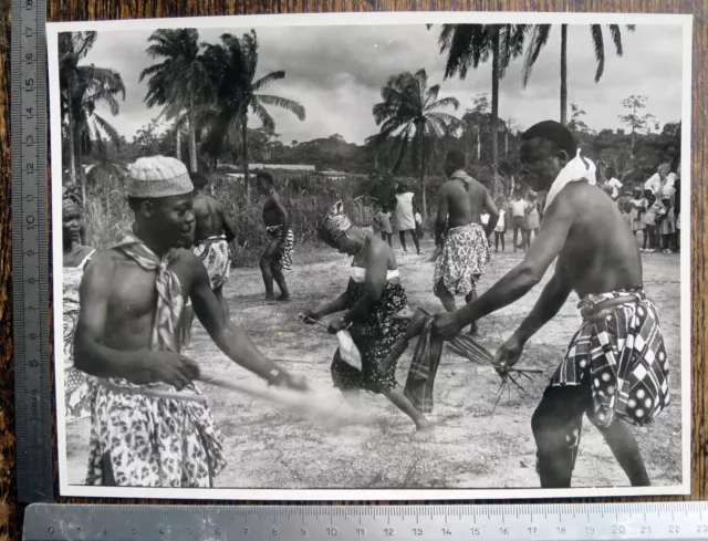 Photographie Photo vintage Tirage original vers 1960 Afrique Noire Parfait état!