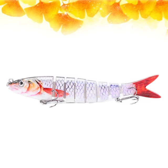 Appât de pêche souple design multi segments avec leurres de brochet
