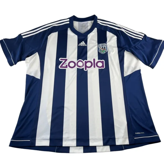 West Bromwich Albion 2013-2014 Home Football Shirt Size 3XL Mens WBA West Brom