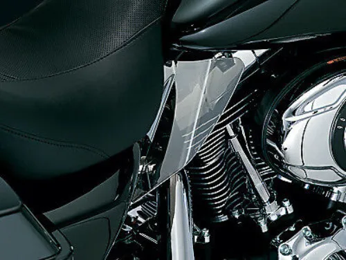Kuryakyn Smoke Heat Deflectors Shields For 2008 Harley Davidson Electra Glide Hd