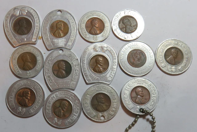 13 Good Luck Tokens With Pennys