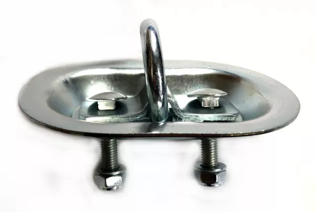 Zurrmulde oval 150x103 mm Zurröse Zurrbügel mit D-Ring Zurrring 2200 kg Schraube