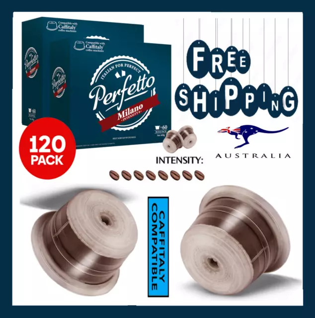 120pk Perfetto Caffitaly/K-fee Compatible Coffee Pods