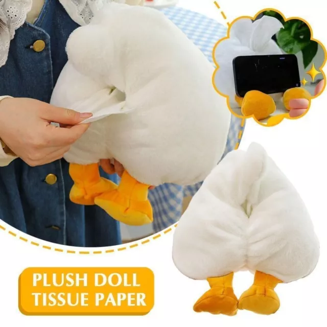 Creative Cartoon Tissue Box Funny Duck Butt Pumping Paper Box