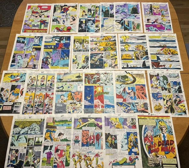 KA-ZAR #25 art color guides COMPLETE 23 PAGE STORY SPIDER-MAN ZABU DEAD WHO WALK