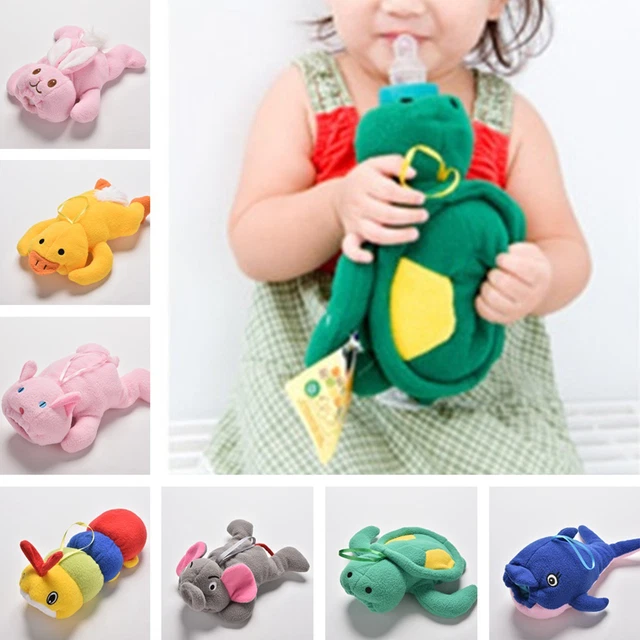 Baby Kids Cartoon Feeding Bottles Bag Lovely Milk Bottle Pouch Cover Toys M YFRU