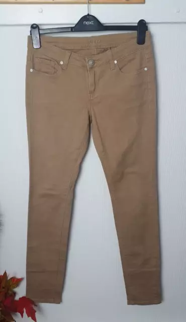 Pantalones de mezclilla ajustados marrón claro talla 7/8 VIP para dama talla G1