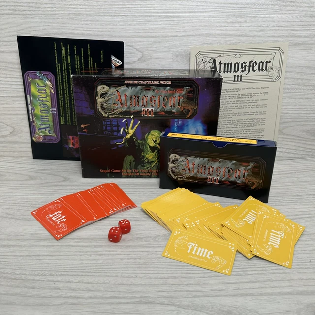 VINTAGE ATMOSFEAR ATMOSPHERE 3 III Expansion VHS Board Game 100