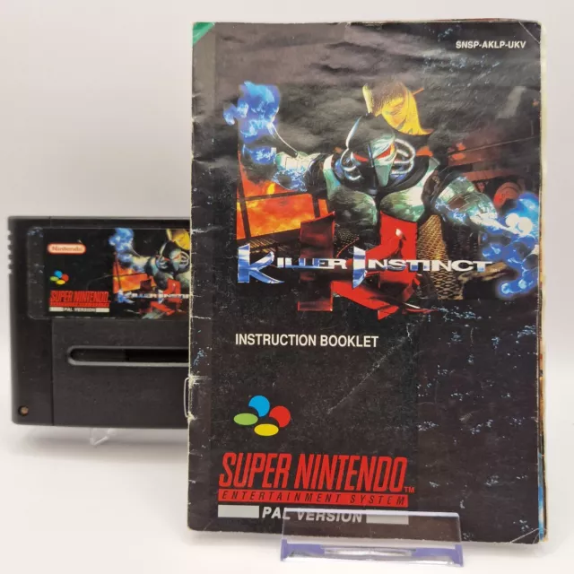 Killer Instinct - SNES - Cart and manual - Tested - PAL