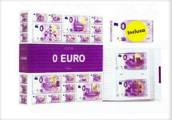 Album per 200 Banconote Souvenir da 0 Euro con banconota omaggio - Leuchtturm