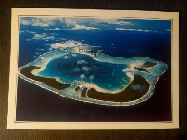 ATOLL DE TETIAORA  Polynésie  carte postale