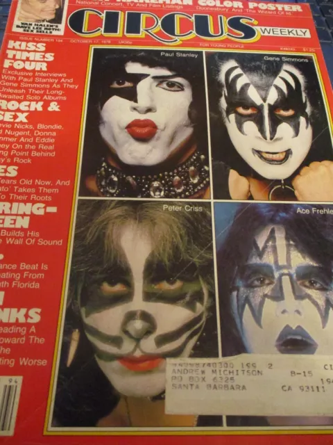 Kiss - Circus Magazine 1978