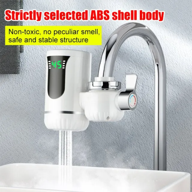 Mini Electric Tankless Instant Hot Water Heater Kitchen Washing Faucet Tap