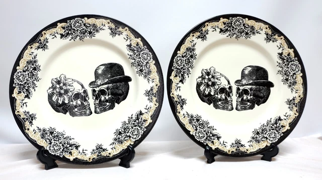 Denby Dinner Plates Tk Maxx ROYAL STAFFORD Skull Party Dinner
