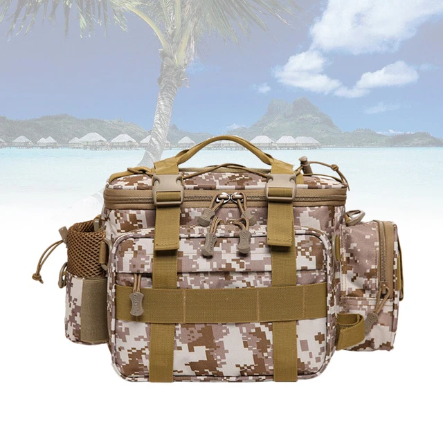 Sac de pêche portable en plein air Sac de taille multifonctionnel à côtés 3