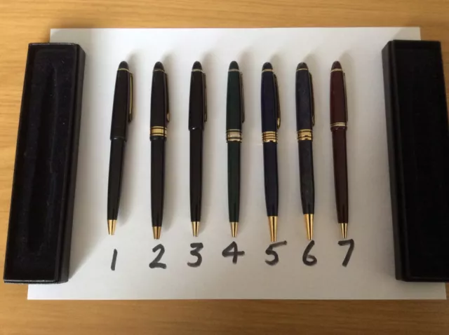 Choose One From Seven Brand New Ball Point Pens, Biros, in Presentation Box.