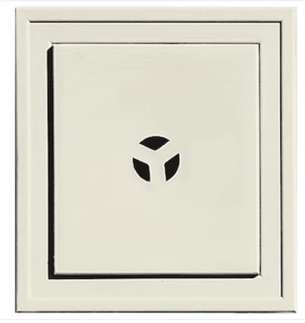 "Accesorio de revestimiento de vinilo J-BLOCK de montaje cuadrado espina de arenque beige 071 8""x8""x2"""