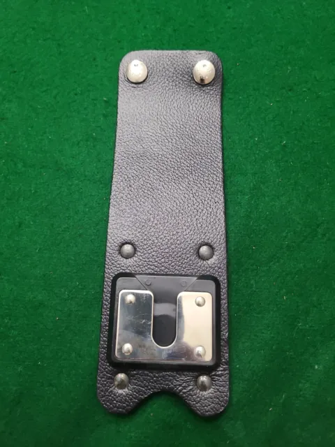 Black Leather Portable Handheld Radio Belt Kry 101 1609/1 Rev C