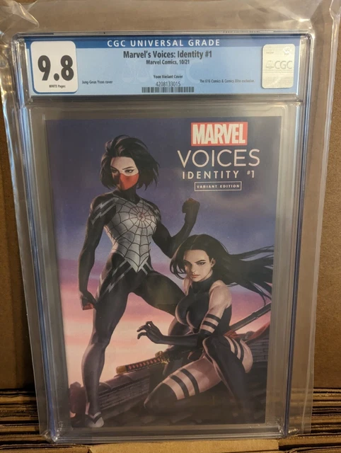 Marvel's Voices: Identity #1 CGC 9.8 Yoon variant cover 616/Elite exclusive