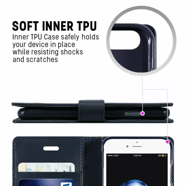Fit  iPhone 7 8 Plus Case 6 6s Plus Cover Flip Shockproof Soft Apple Wallet 2