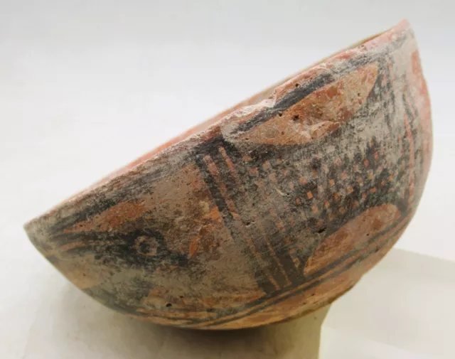 A153 Ancient Indus Valley Harappan Terracotta Vessel With Animal Motifs 2000 Bc