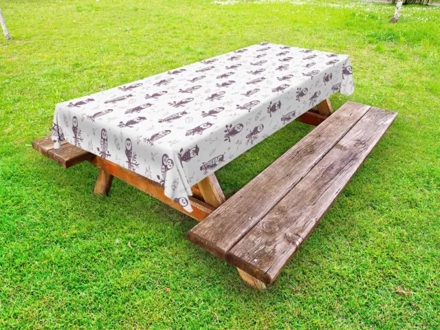 Modern Contemporary Outdoor Picnic Tablecloth in 3 Sizes Washable Waterproof