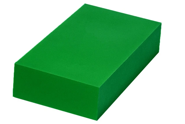 Plastic Blocks for Machining (Green) - 1.5" x 6" x 12" - ABS Sheet