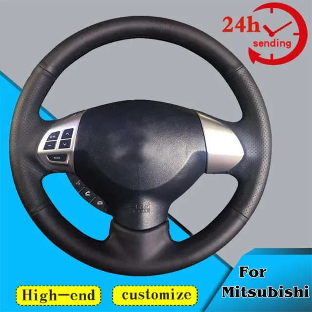 Custom Steering Wheel Cover Non-slip For Mitsubishi Lancer X 10 2007 Outlander