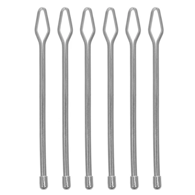 6pcs Sewing Inserter Elastic Threading Tool Metal Drawstring Threader