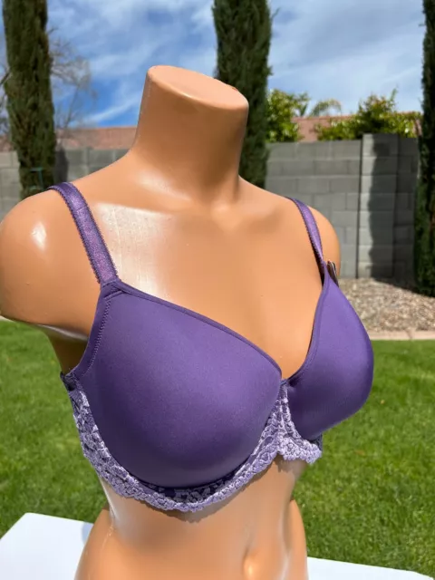 Wacoal 853191 Embrace Lace Contour T Shirt Bra 34DDD Purple/Rose Underwire NWT 3