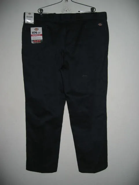Dickies 874 Flex Work Pants  Original Fit Navy 46 x 32 new with tags 3