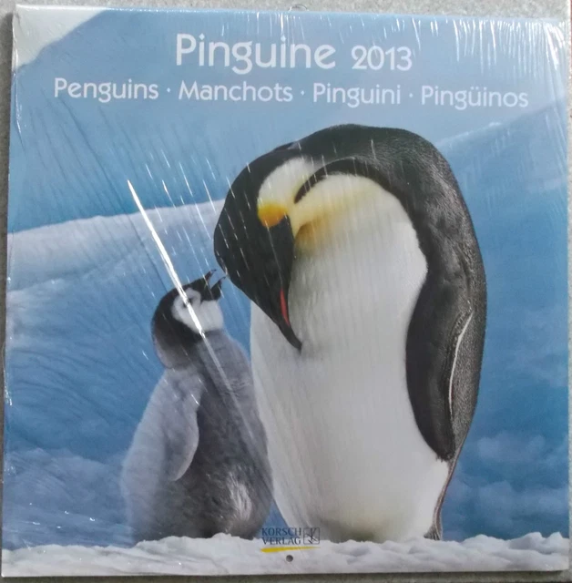 Calendario  - Pinguine - Pinguini  - 2013- Nuovo Ma Incompleto