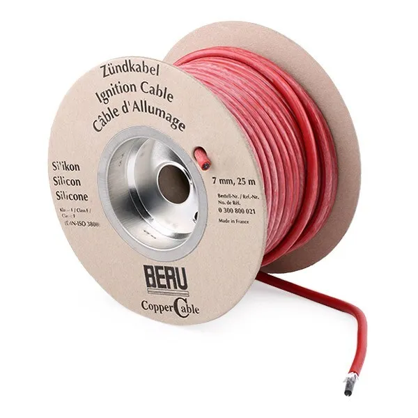 BORGWARNER (BERU) COPPER CABLE Cable de bujías Cable de encendido 7MMSRED Cobre
