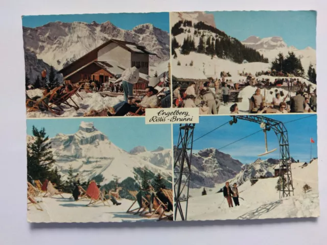 Switzerland Vintage colour Postcard c1970s Engelberg-Ristis-Brunni