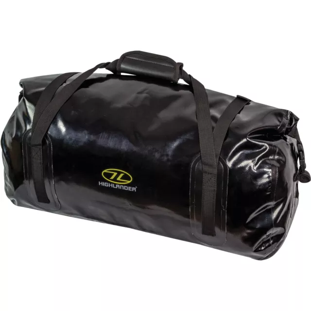 Highlander Mallaig Drybag Duffle 35L Bolso Fin Semana Viaje Pesado Saco Negro