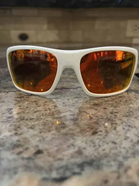 Oakley Turbine Xs 0J9003 White/Red Accents Prizm Ruby Lense Sunglasses