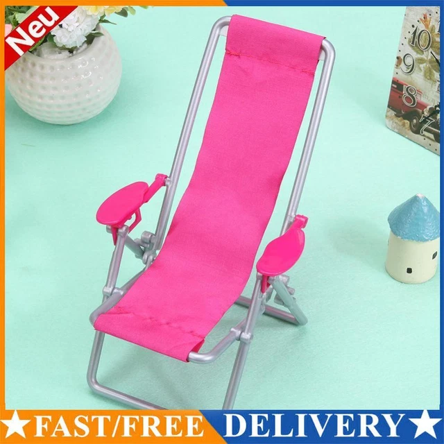 Plastic Model Beach Chair Safe Mini Model Furniture Leisure Chair for Doll House