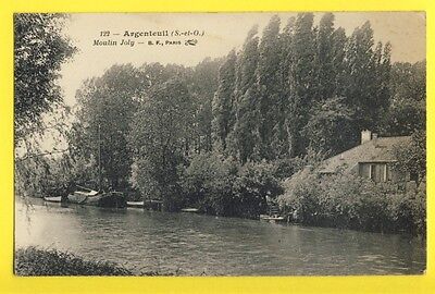 CPA France 95-Argenteuil (val d' oise) moulin joly barge boats
