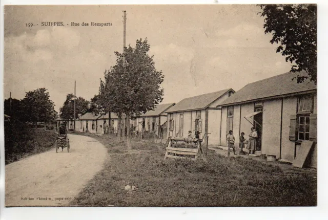 SUIPPES - Marne - CPA 51 - the rue des ramparts - cities?